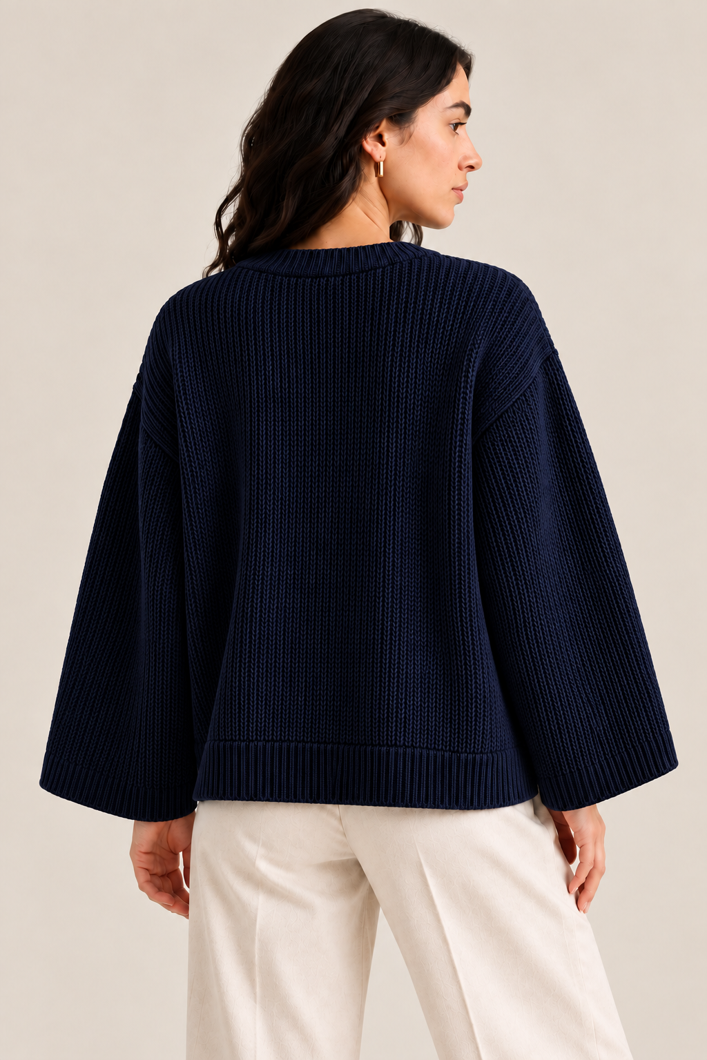 Cotton knit cardigan